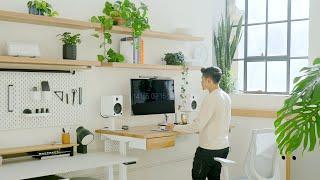 Modern Desk Setup & Office Tour – Calm, Cozy, Creative