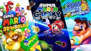 Super Mario 3D World + Super Mario Galaxy + Super Mario Sunshine - Full Game Walkthrough