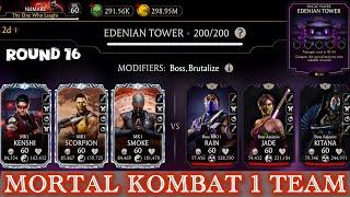 MK1 Team Vs Edenain Tower Boss battles MK Mobile