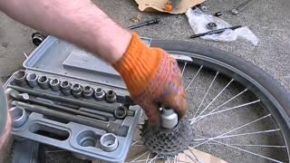 Как снять кассету на велосипеде (задние звезды, трещетка)