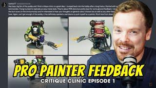 Critiquing our viewers Warhammer models…
