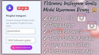 [no login] Cara Menambah Followers Instagram Gratis Tanpa Akun Tumbal‼️