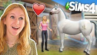 GEORGE verhuizen naar de NIEUWE PAARDEN MANEGE!  *Sims 4*