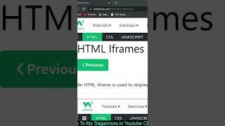 HTML Iframes | Video link in Comment | Share & Subscribe | Like & Comment | #iframes #iframe #html