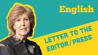 English: How to write a Letter to the Press