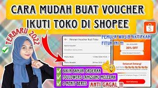 CARA MUDAH BUAT VOUCHER IKUTI TOKO DI SHOPEE | MENINGKATKAN FOLLOWER DI SHOPEE