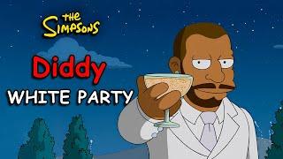 The Day Homer Goes to a Diddy WHITE PARTY | The Simpsons Recap