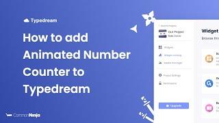 How to add an Animated Numbers Counter to Typedream