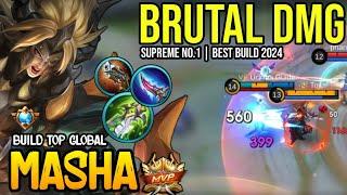 MASHA BEST BUILD 2024 | BUILD TOP GLOBAL MASHA GAMEPLAY | MOBILE LEGENDS