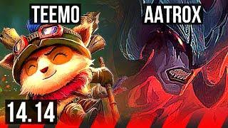 TEEMO vs AATROX (TOP) | 1600+ games, 5/1/4 | EUW Master | 14.14