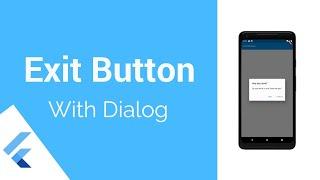 Flutter - Exit button with dialog tutorial