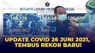 Update Corona Indonesia 26 Juni 2021: Rekor Harian Tembus 21.095 Kasus!