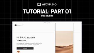 Wix Studio Tutorial: Part 1 | The Very Basics Of The Editor Canvas