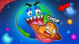 ROBLOX CHOP AND FROSTY EAT PLANET SIMULATOR WITH ROBUX