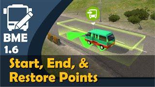 8. Start, Finish and Restore Points