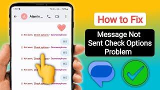 Not Sending Check Option Problem | Fix Messages Trouble Sending Problem |Message Not Sending Problem