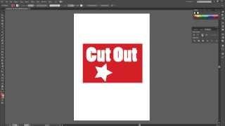Cut text or objects from another shape illustrator