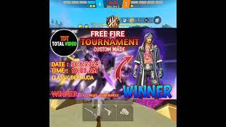 FREE FIRE TOURNAMENT | Winning K.O NIGHT BURN BUNDLE | TDT TOTAL VIDEO