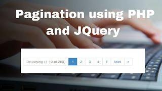 How to make pagination in PHP and JQuery