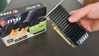 Unboxing MSI nVidia GeForce GT 1030 silent video card