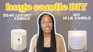 I Made a $500 Candle - Huge Candle DIY