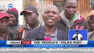 Residents of Keses, Uasin Gishu County, laud the man who opened his police post