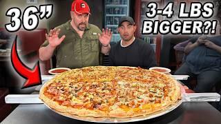 I Supersized Utah's Biggest 36-Inch "Monster" Pizza Challenge w/ @natefiggs