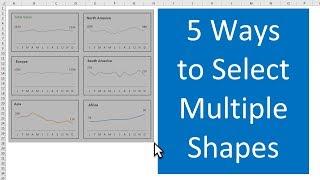 5 Ways to Select Multiple Shapes for Excel Dashboards