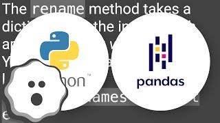 Rename Pandas DataFrame Index