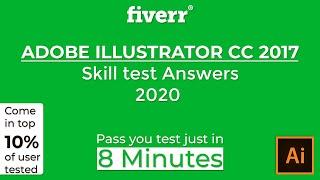 Fiverr Adobe Illustrator CC 2017 Test Answers 2020 | All Answers of Question 2020 |