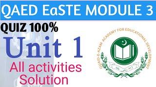 Module 3 Unit 1 | Unit 1 Quiz | All activities Solution | Easte Module 3 Unit 1 | Maximum Quiz