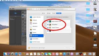 Fix Garageband Microphone Not Working - MacOS 10.14 or later