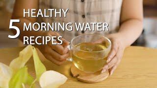 5 Healthy water recipes - clear skin, stop hair fall, boost immunity and more - asmr