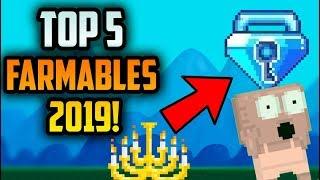 Growtopia profit 2019 | TOP 5 FARMABLES! (March 2019)