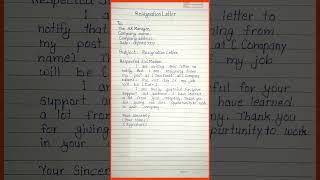 How to write a resignation letter#resignationletter #resignletter#regineletter #resignforcompany