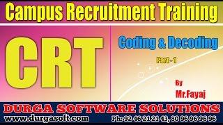 Campus Recruitment Training (CRT) ||Coding & Decoding Part-1