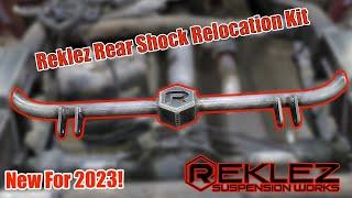 Reklez Shock Relocation Kit Install with QA1 Single Adjustable Shocks Under Bed Notch & Monster Notc