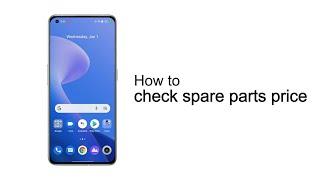 realme | Quick Tips | How to check spare parts price