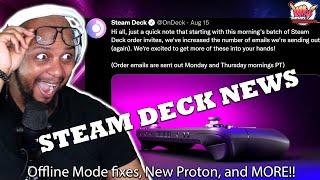 Steam Deck Production has MASSIVELY Ramped Up, Offline Mode FIXED, Proton 7.0-4 is NOW AVAILABLE!