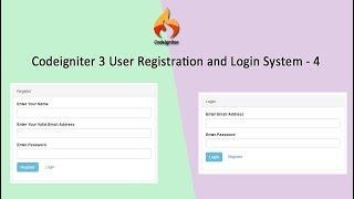 Codeigniter 3 User Registration and Login System - 4