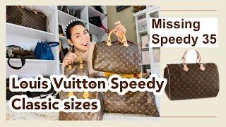 Different sizes of Louis Vuitton Speedy Classic