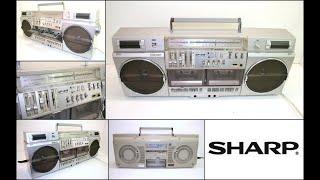 Vintage SHARP GF-575E 4 Band Radio Cassette Boombox Ghetto-Blaster