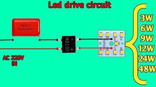 Led drive circuit banaye mb10f bridge rectifier se || All Watts 3W 6W 9W 12W 24W 48W use