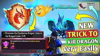 Trick To Kill Frostborne Dragon Easily | Easyway To Complete (Frostborne Hunter) Achievement in Bgmi