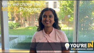 Why we chose the MSCM program | OYM Student Series