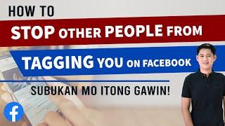 How to STOP other PEOPLE from TAGGING You on Facebook?