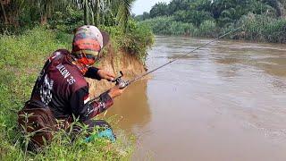 MANCING HAMPALA (hampili) DENGAN TEHNIK CASTING || CASTING DI AIR KERUH