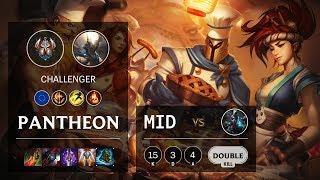 Pantheon Mid vs Ekko - EUW Challenger Patch 10.6