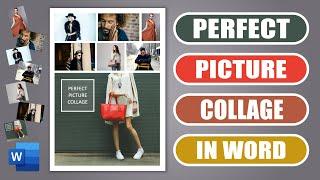 Create a perfect image collage and write on a picture in word | EASY TUTORIAL