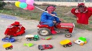 bhoot wala video (gubbare wala) outdoor fun with mini tractor wala boy stories for kids part 01